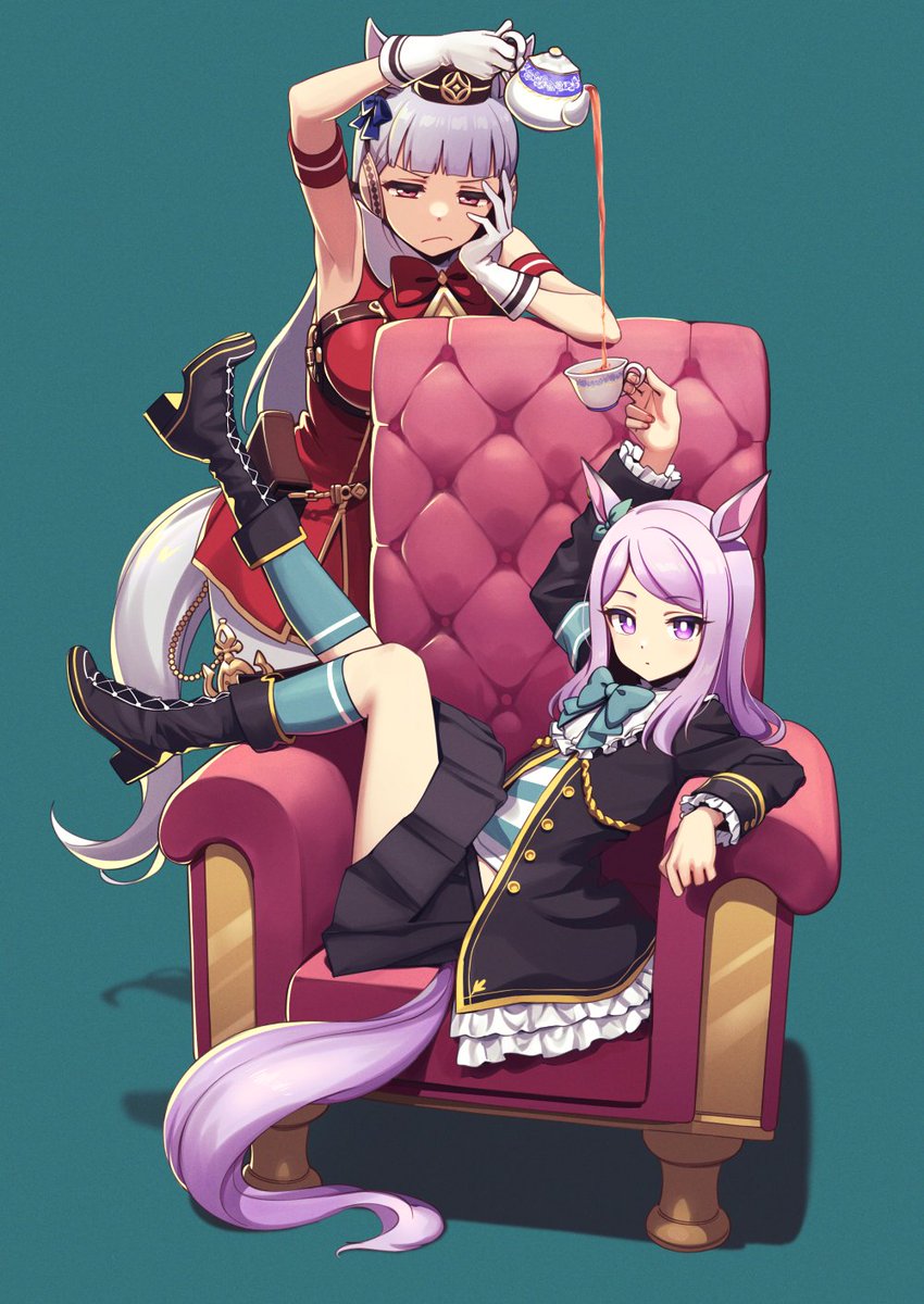 mejimcqueen's tweet photo. Hola a todos aquí mejiro McQueen lista para entrenar y ganar oh eso creo💜💕 https://t.co/2miwzGwKbp