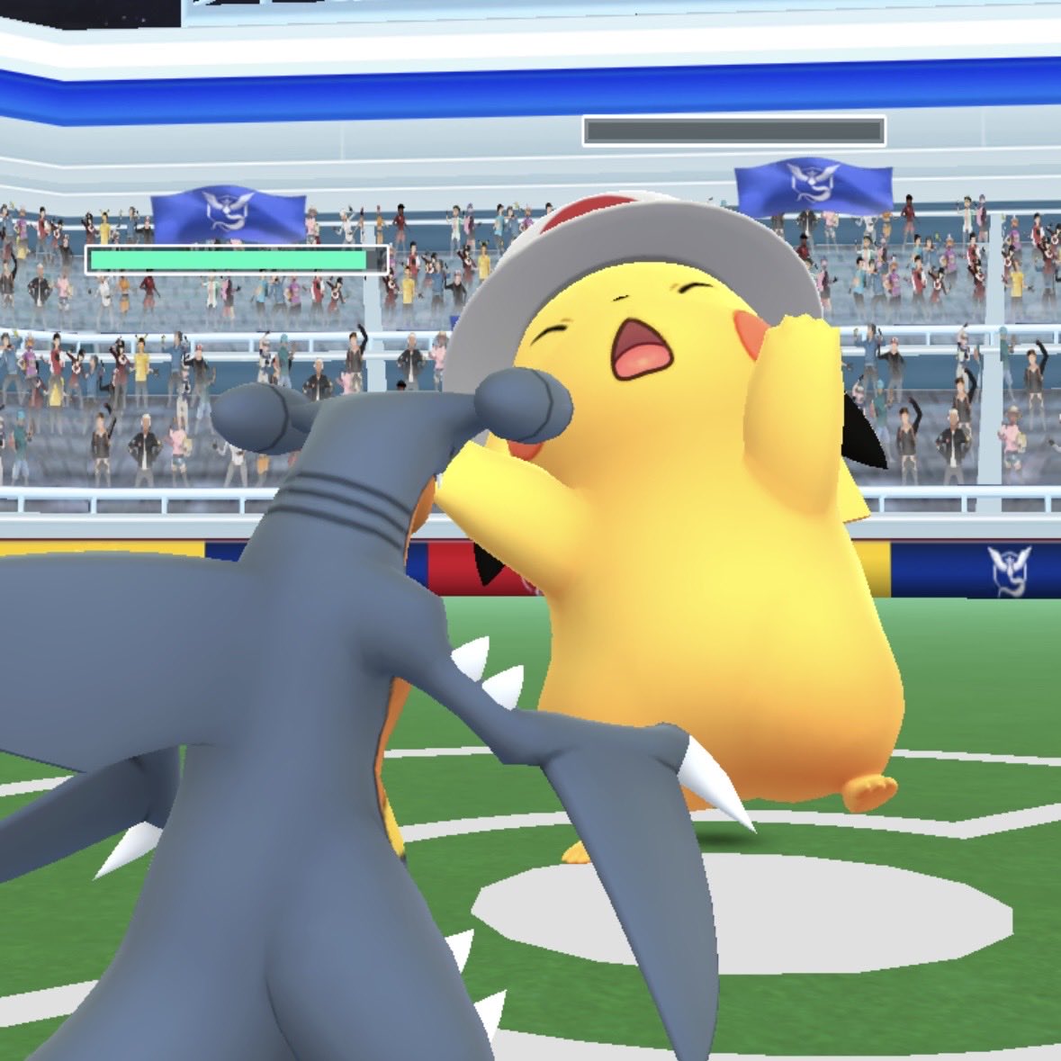 リーフ帽子ピカチュウ初ゲット！！！ やられた表情が最高に可愛い