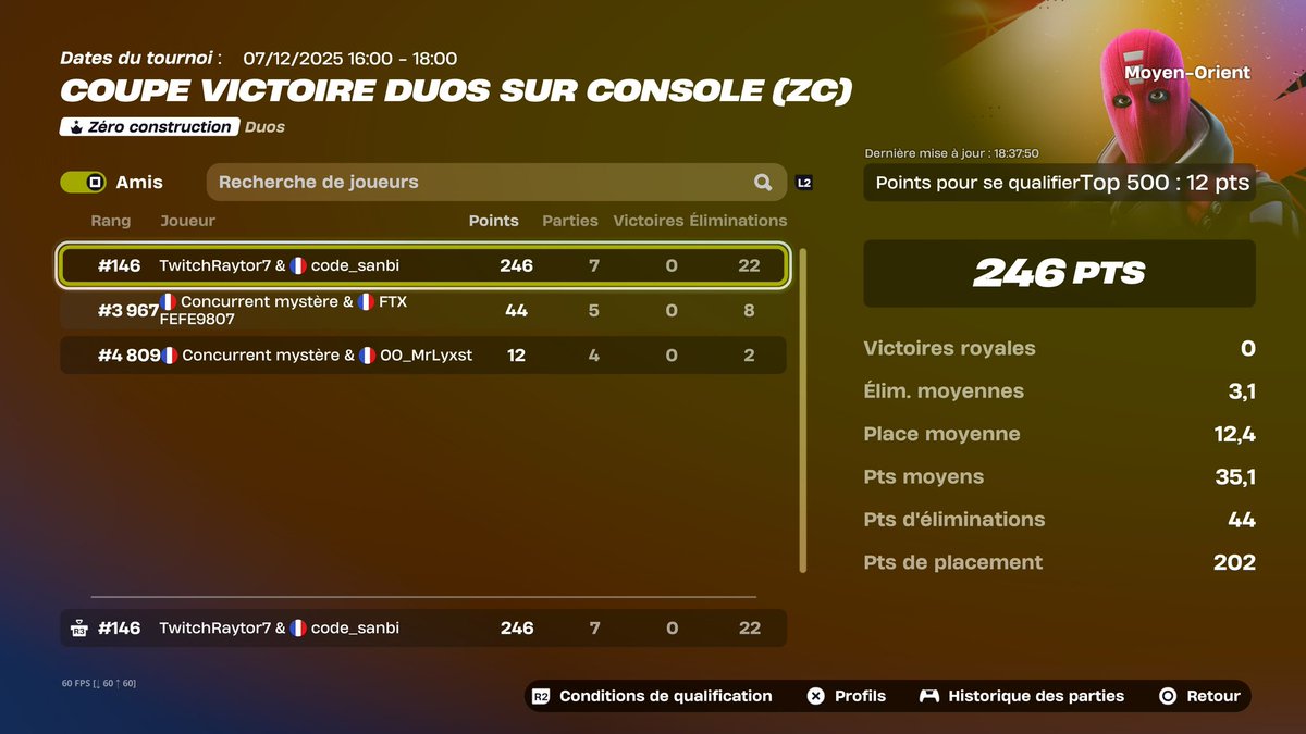 Lfd for next event ccc zb, div 5 etc.... (j ai joue 2div 5 depuis le debut et pas joue les trials)
Me
All role igl/fragger mais mieux igl
800pr eu build
1k5 zb all 
Speak🇫🇷
Qual div 4 eu last saison et div 2 mo
(Sans avoir joue les trial)
(Un bon console de preference)
Dm ✉️