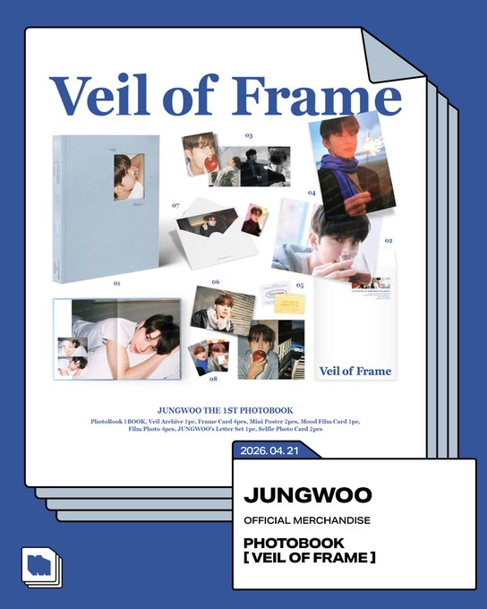 NCTジョンウグッズセット 🎉先行予約受付中🎉 NCT ジョンウ - 2026 JUNGWOO PHOTOBOOK [VEIL OF