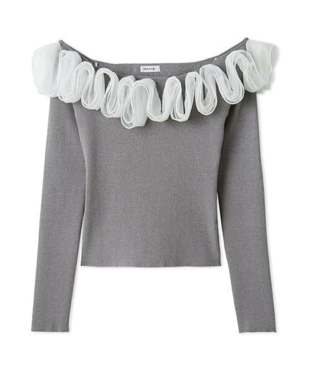 marin_beauty39's tweet image. FRAY I.D好きさん、これ絶対好き。
エッジの効いた甘さがたまらんのです……。

 #FRAY I.D
 #フリルコンビオフショルダー
 #リブニット