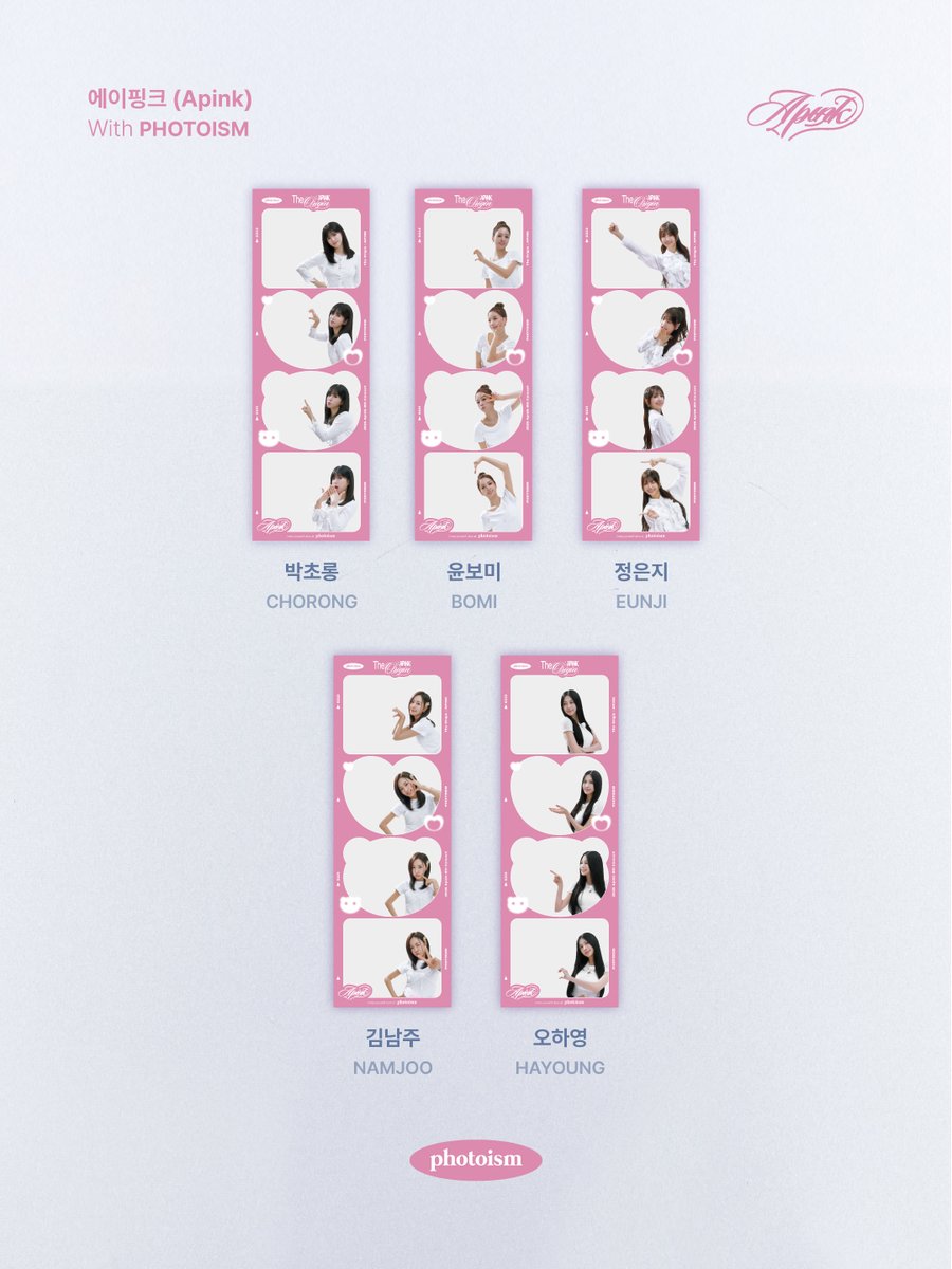PhotoismJP's tweet photo. PHOTOISM X Apink
ARTIST FRAME OPEN !

「Apink」のアーティストフレームがオープンいたします。

Photoism全店舗で撮影をお楽しみ頂けます！

📅 02月23日(月) – 03月22日(日)

* 「Gap Factory Store ユニバーサル・シティウォーク大阪店」ではアーティストフレームの撮影は行えません。

ONLY IN PHOTOISM