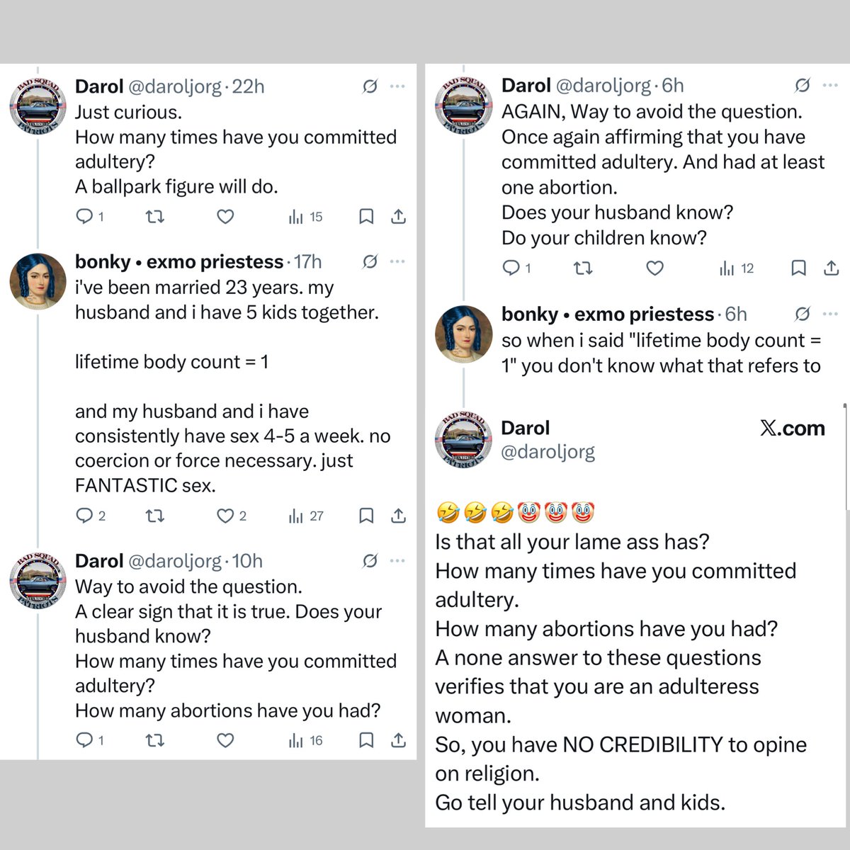 bonky • exmo priestess tweet media