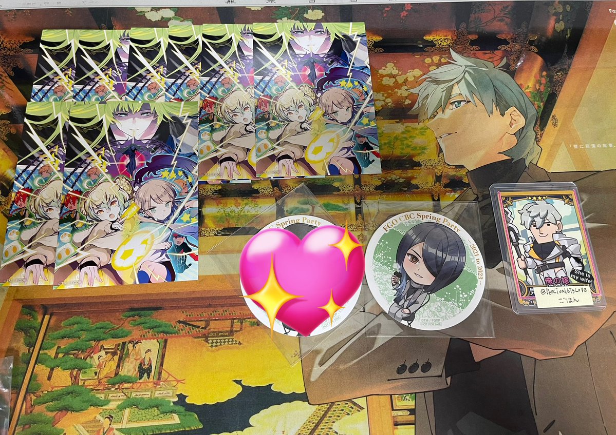 交換/譲渡】FGO fate CBC ウエハース コースター ポスカ 求)5枚目or同