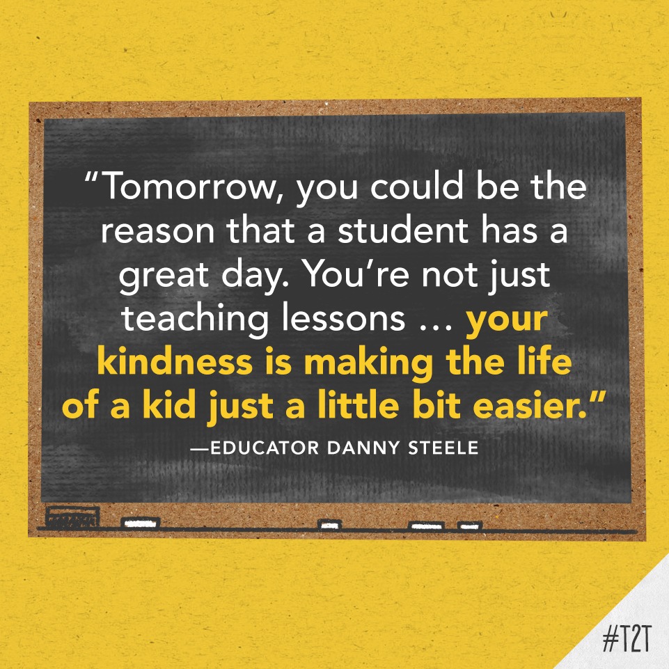 Tomorrow, you get another chance to make your Ss' lives a little bit brighter. 

(Reminder via educator <a href="/SteeleThoughts/">Danny Steele</a>)