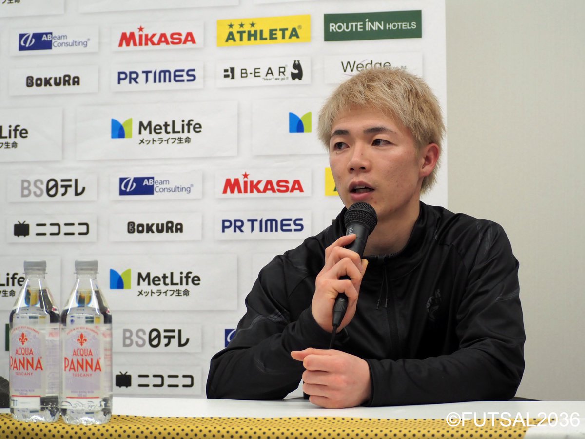 北九州・松川選手は今回が初会見でした🎤
#メットライフ生命Ｆリーグ #fleague #futsal
<a href="/bork_kitakyushu/">ボルクバレット北九州</a>