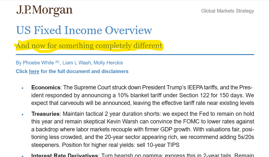 DerekBinstock's tweet photo. @LanceRoberts Just got my JPM email tonight. Looks like someone's been listening to your show! https://t.co/YzJ9tZ4eJw