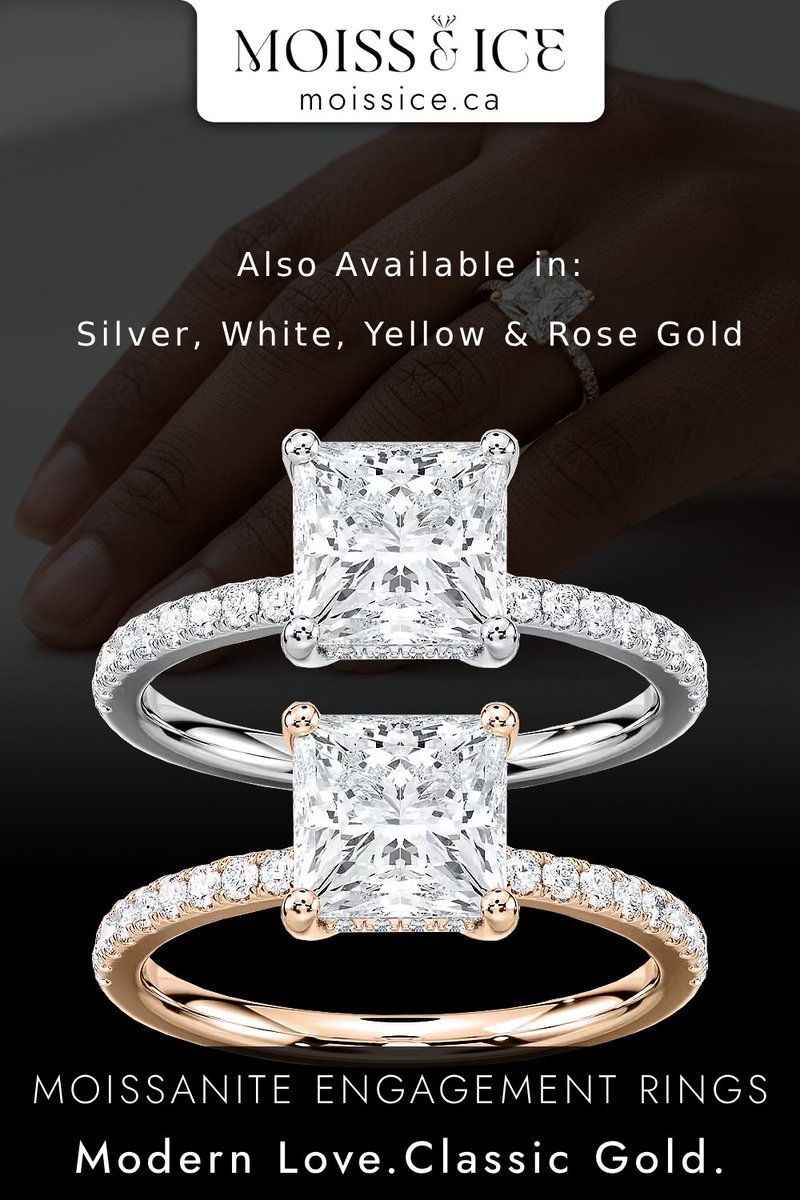moissice's tweet image. Princess cut so sharp it’s dangerous! That hidden halo? It’s winking at you, babe. Come get it 😈
moissice.ca/en-ca/products…
#princesscut #moissanite #engagementring #Canada