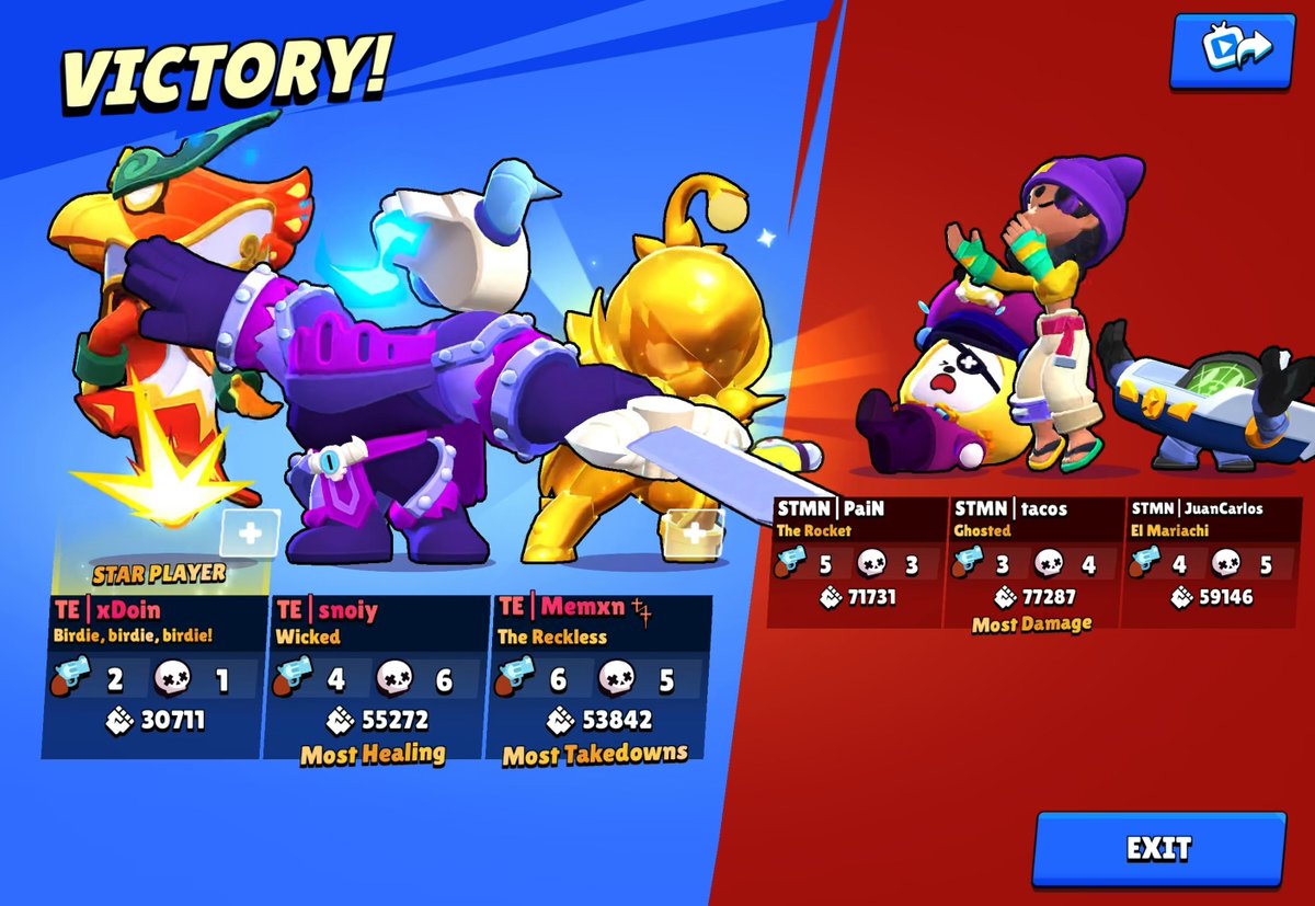 first monthly first win. I love my team so much