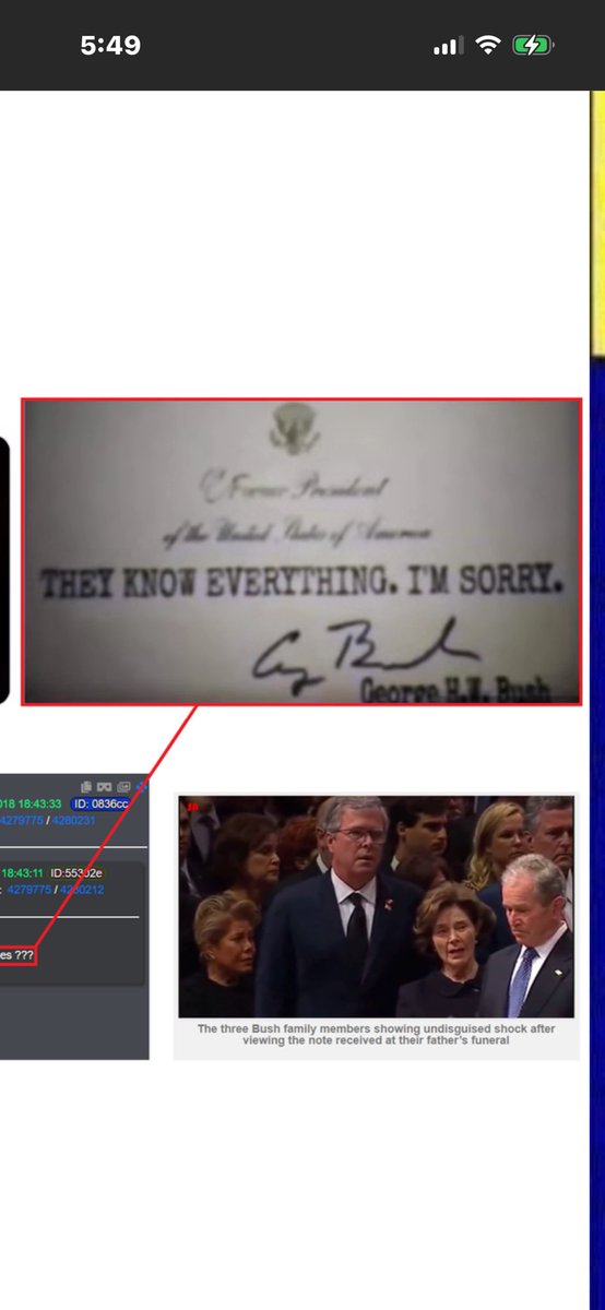 <a href="/iluminatibot/">illuminatibot</a> And Bush Sr is the one that turned them all in!  
Remember the note card at his funeral?  This was the condition he was forced to agree to at his military tribunal before he himself was executed.