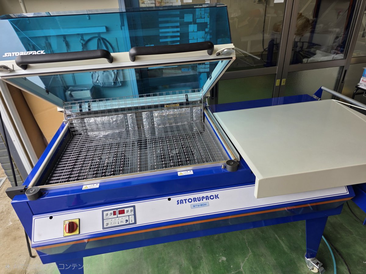satorupack's tweet photo. 先日千葉県茂原市のお客様へ簡易型シュリンク包装機STY-80Mご納品させていただきました！
誠にありがとうございます🙇
#satorupack 
#サトルパック
#シュリンク包装機
#YouTube
#千葉県茂原市 https://t.co/aZomJF3LTc