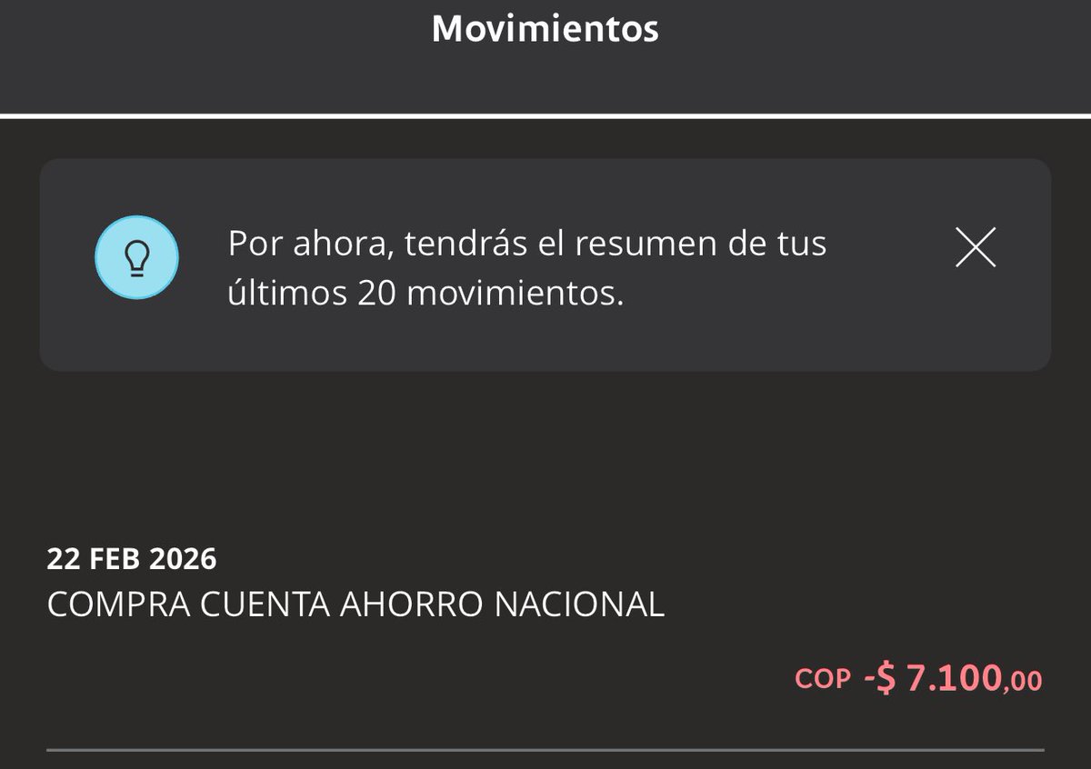 andresjc__'s tweet photo. Oiga si. Me dio curiosidad y me descontaron algo similar. @Bancolombia ???? https://t.co/BNCCFp4u7u