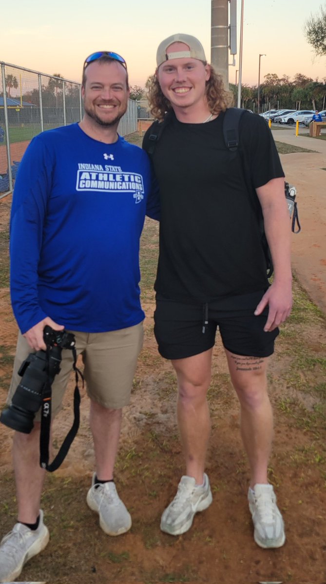 _SethMontgomery's tweet photo. It's been fun, Florida!

Great time getting a chance to catch up with the guys I've covered, as well as legends in the program!

Thanks for coming out @sean_manaea, @rvndal28, @_lh_13, and Jared Spencer, as well as @ellisonhanna24, and for your continued support of @IndStBaseball https://t.co/rxeasIuNBh