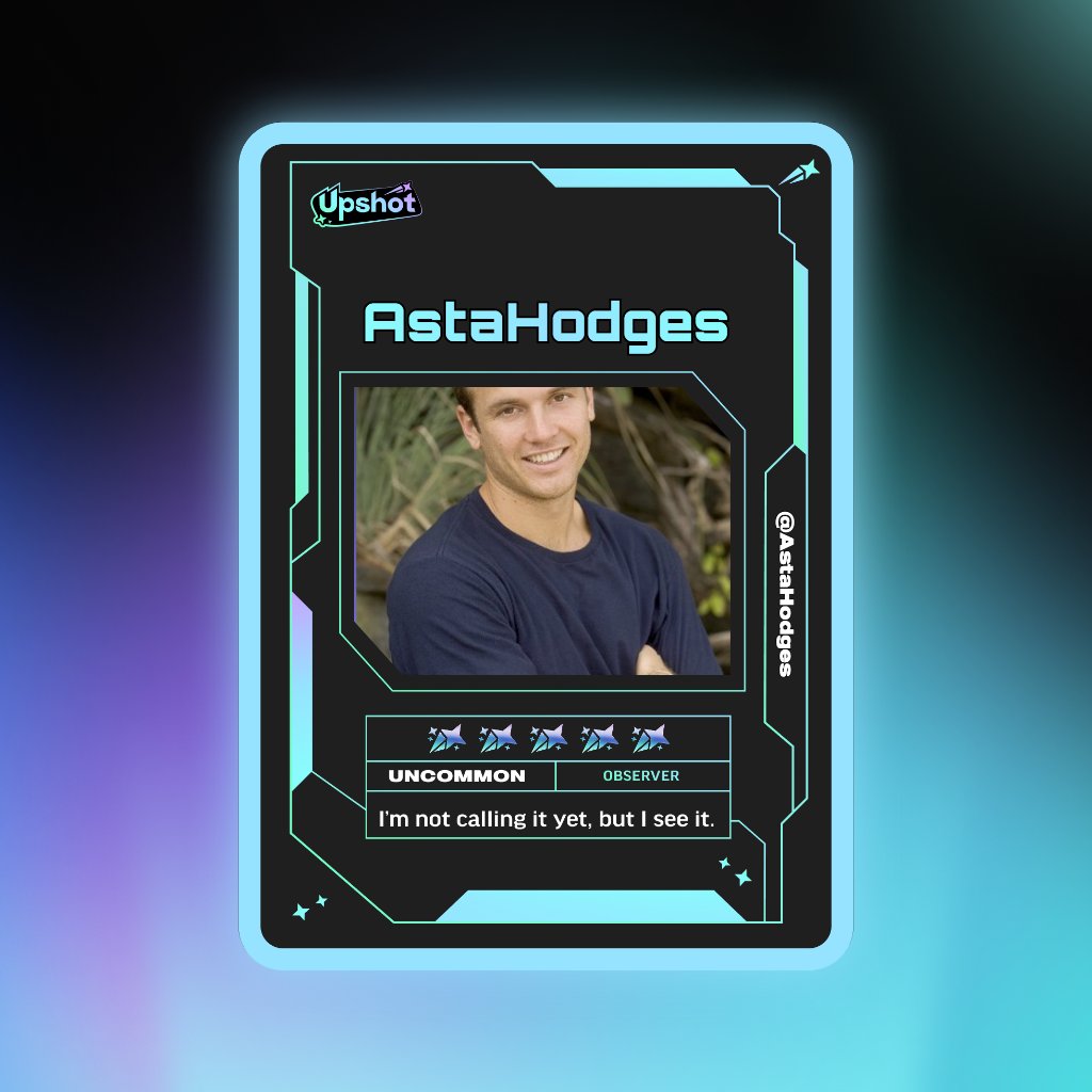 AstaHodges's tweet photo. Just ripped my Predictor Card!

Ready to claim instant cash prizes, free packs and more.

Welcome to Prediction Play on @upshot_cards

Your turn
https://t.co/QCyszXWa4v https://t.co/aO5Dasenww