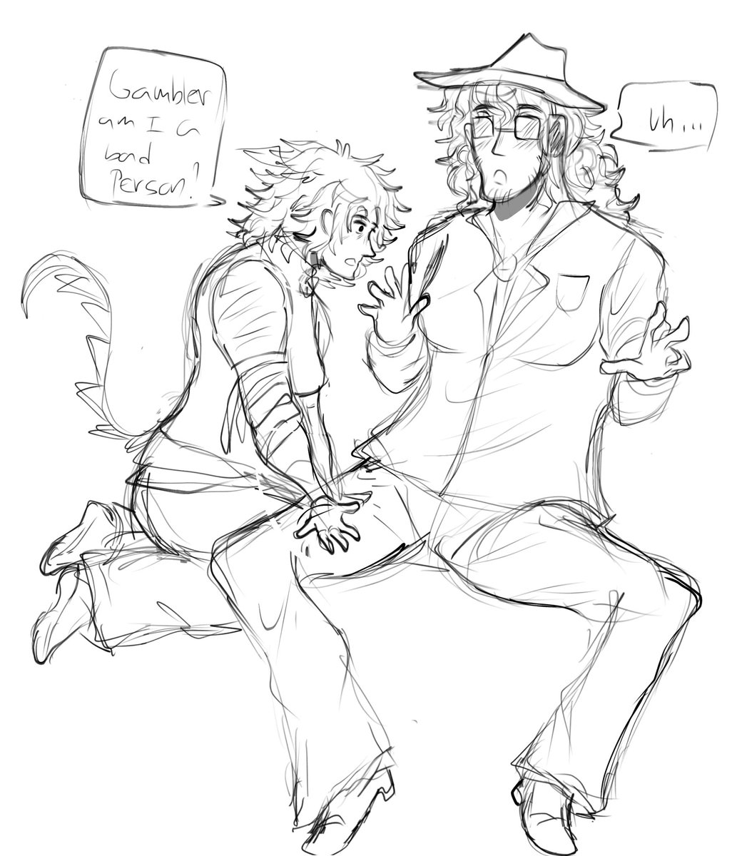 kiafluffuria's tweet image. For the 5 backshots fans Ive seen here 😅😅 started drawing and BOOM all of a sudden these came out... runs away 

#secondchance
#forsaken