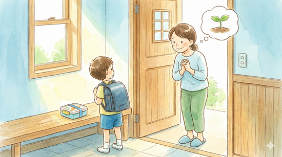 子供が忘れ物をしそう！

気づいた時に
「持った？」と言いたくなりますが
あえて言わない支援もあります

忘れ物をして困る経験は
本人の大切な学びの機会

親は先回りして失敗を奪わず
困った時に
「次はどうしよっか」と
一緒に考える準備だけしておけば大丈夫

失敗は成長の種です🌱