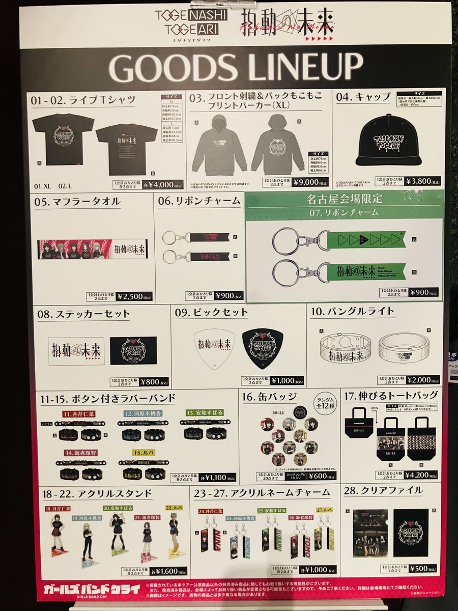 🎤#トゲナシトゲアリ Zepp Tour 2026 “拍動の未来”🎸 名古屋会場での