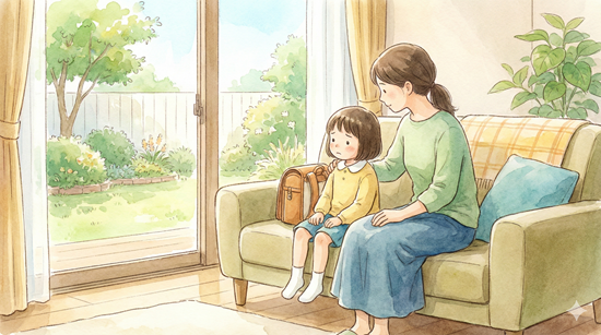 習い事に行きたがらない日
理由を問い詰めるより
ただ隣に座って
一緒にぼーっとしてみてください

「静かな支援」とは
何かをさせることではなく
「何があってもあなたの味方だよ」
という空気感を作ること

親が穏やかでいるだけで
子供の心のバッテリーは少しずつ
充電されていくものです🌱