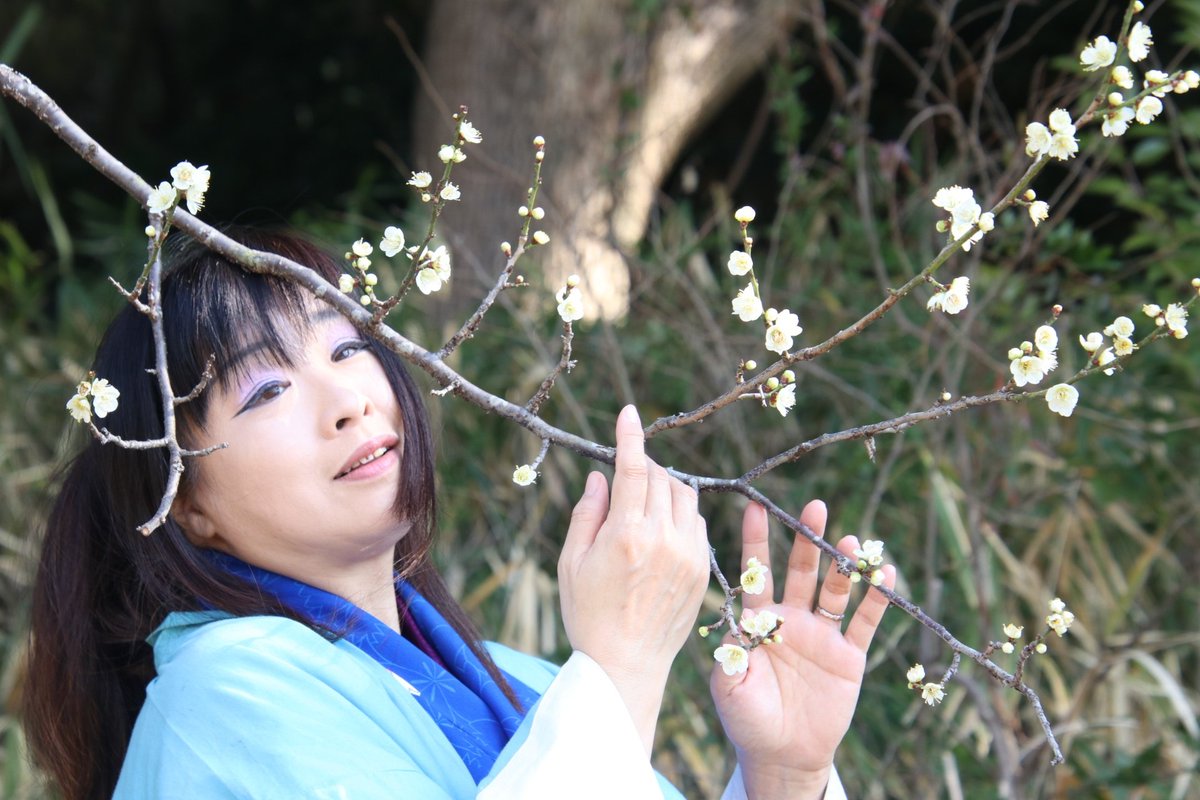 昨日は佐布利池梅まつり 楽しゅうございました🌸 私は役者もやってます