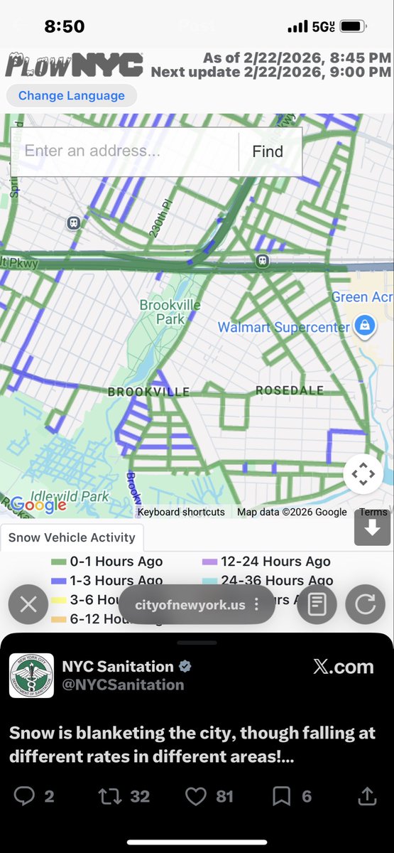 binreadingg's tweet photo. @NYCSanitation get the hood right yall slacking https://t.co/lCEx3AXcSQ