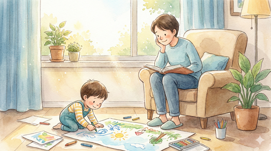できたことより「プロセス」を

結果が出た時だけ喜ぶと
子供は「結果を出さないと愛されない」と
不安になります

静かな支援のコツは
結果への評価ではなく
取り組んでいる姿をそのまま見ること

「頑張ってるね」と声かけも不要です
ただ関心を持って眺めるだけでOK

子の自己肯定感を育みます✨