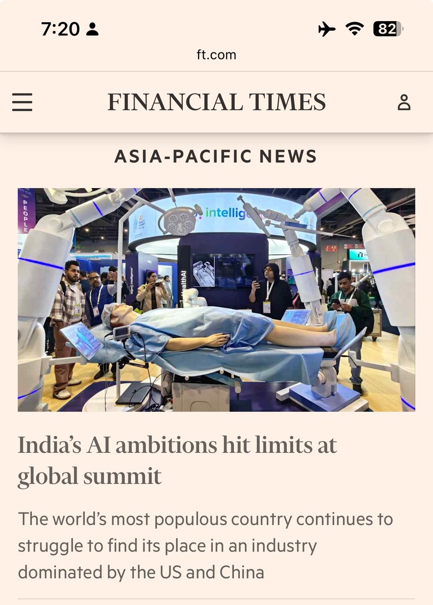 “India’s push to widen access and introduce a framework for global AI governance was dismissed by Washington and leading tech companies.
Michael Kratsios, White House chief of science and technology policy, on Friday said US “totally” rejected global governance of AI”