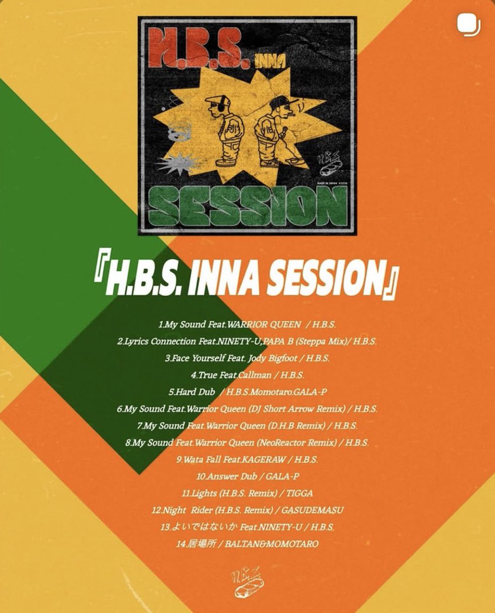 【情報解禁】

HARD BREAD STEPPAZ

1st Compilation Album

『H.B.S. INNA SESSION』

2026.3/3 Release⚡️

#Fukuoka #Japan #UK #Jamaica 
#Culture #09Reggae