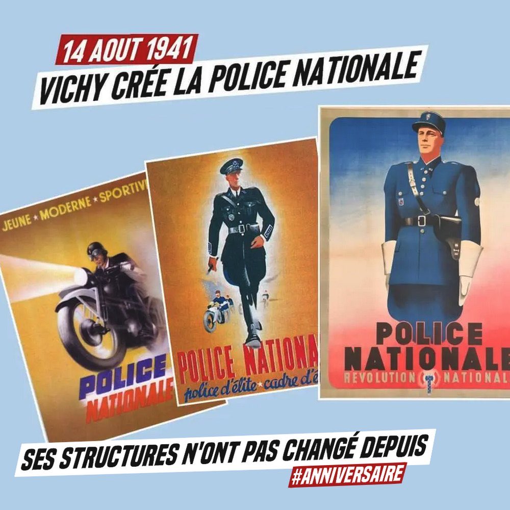 Palmarès des mobilisations de « l’ultra gauche »: les congés payés, les retraites, la résistance, la sécurité sociale, le droit de grève… 

La police nationale et l’extrême droite pendant ce temps: