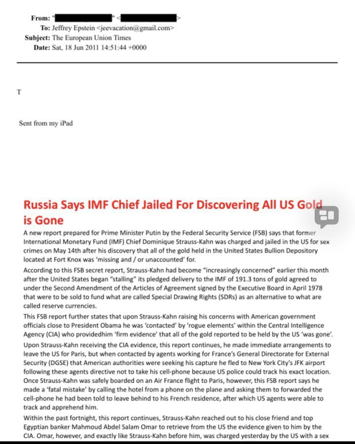 KimDotcom's tweet image. All US Gold is gone?