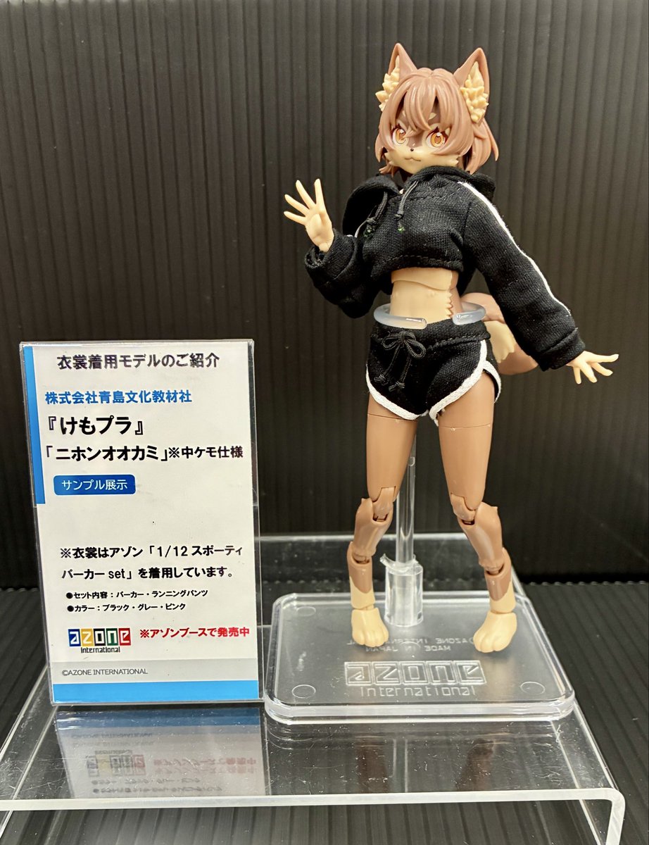 本日、ドールショウのアゾンブースでは、株式会社青島文化教材社様の