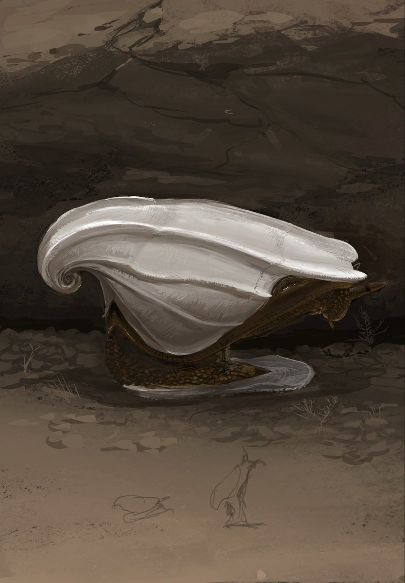 My take on a dessert hopper from “the future is wild”

Thick yet ligth white shells help keep stable moisture and temperatures, during the hottest hours they close up completely in burrows at the base of rocks , their operculm being repurposed to also aid in jumping and digging