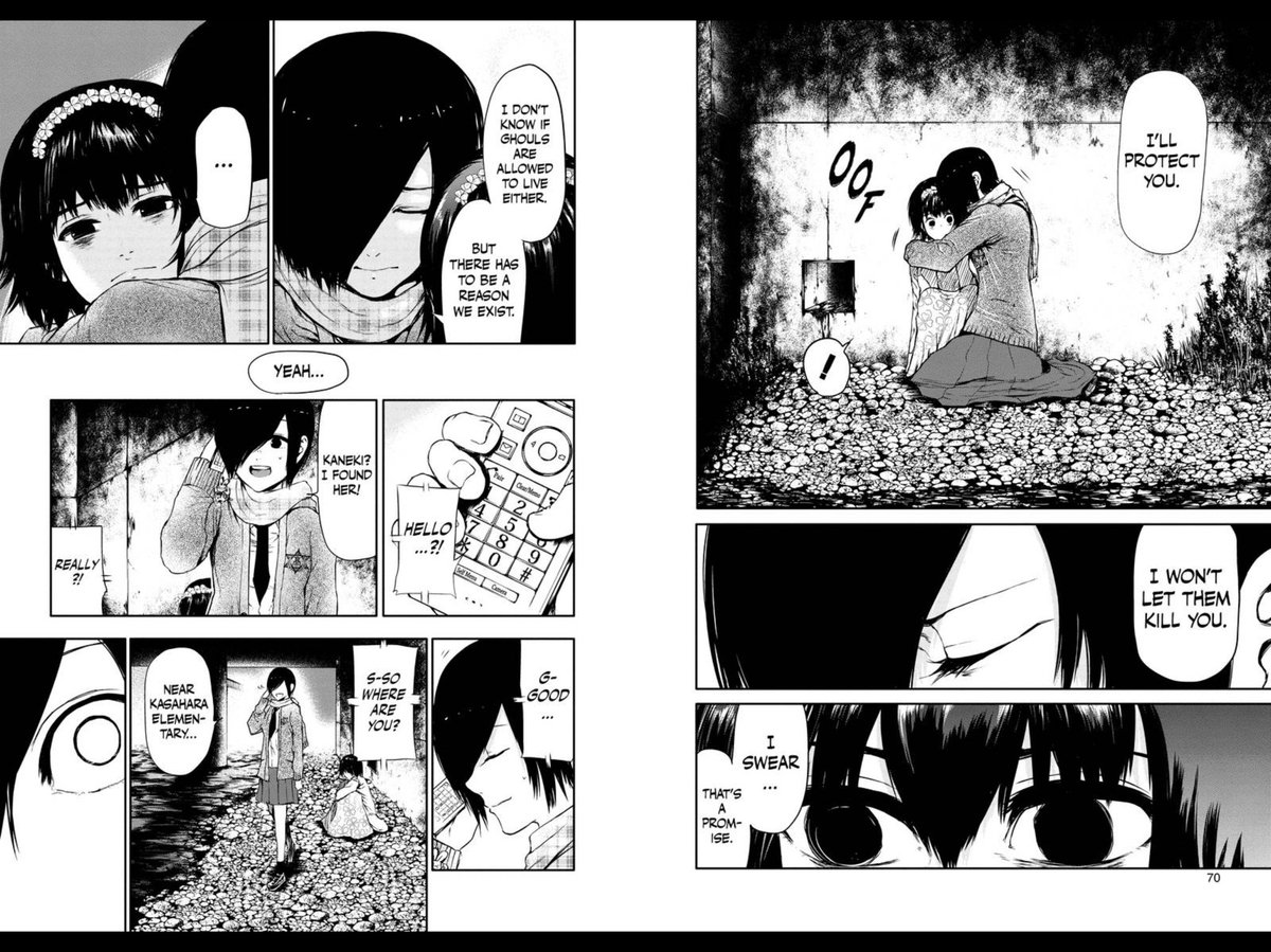 shiinuchi's tweet photo. Amazing chapter to pick things back up on. I feel for Hinami so bad. She deserves to live her life BUT DAWG WHEN MADO SHOWED UP MY HEART FUCKING DROPPED😭😭😭 Also Kaneki getting ready to fight Amon #ImEcstatic
#TokyoGhoul #VoyaGhoul https://t.co/jodRS6HsnR