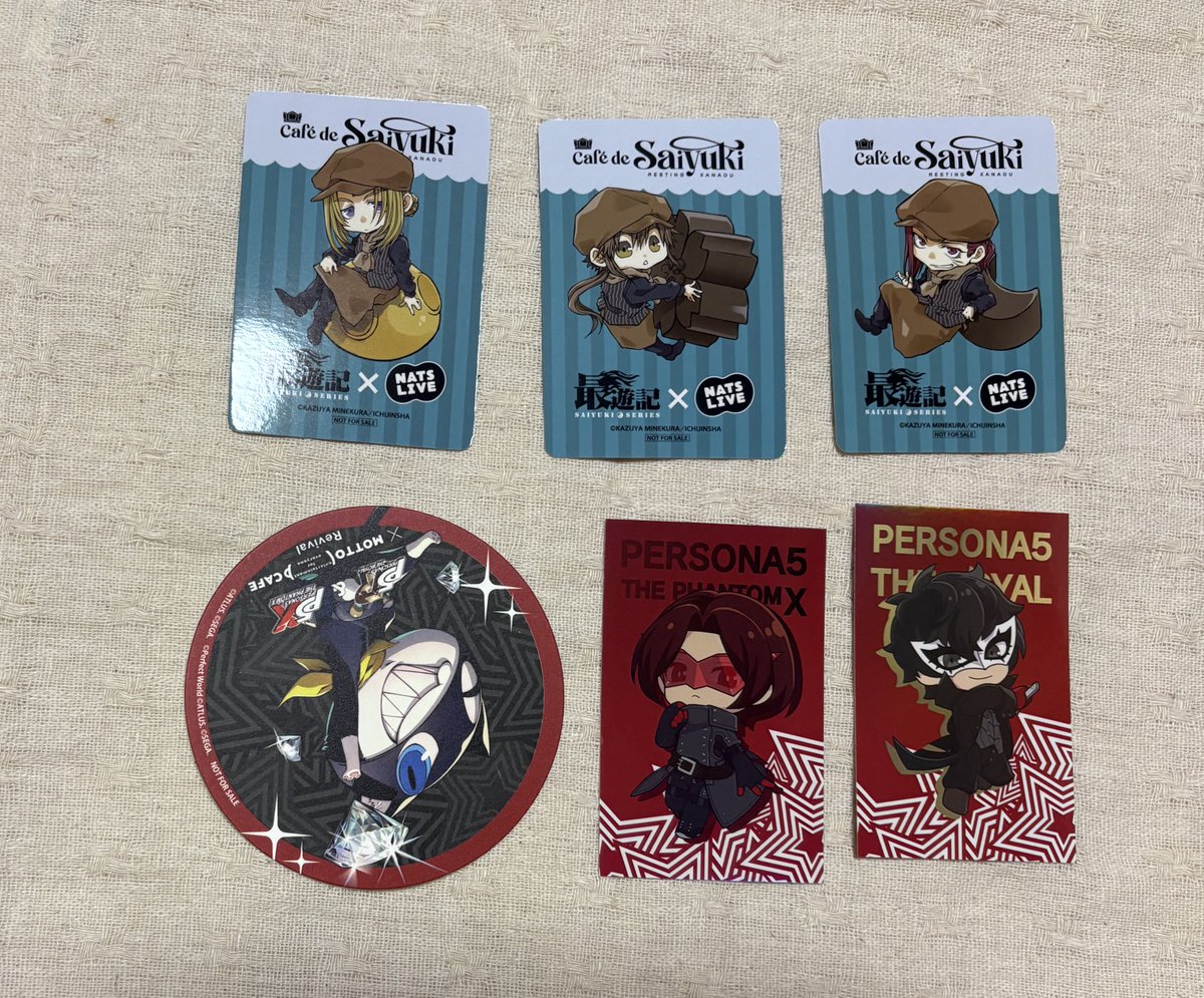 この間の遠征の結果。幻水展で缶バッジあったから運試ししたら坊ちゃん