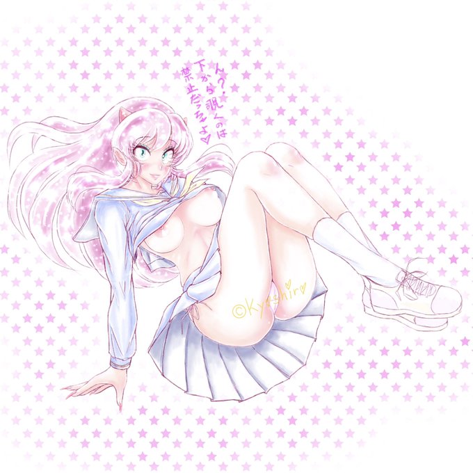 #模写練 #うる星やつら #ラムちゃん 
えっちに可愛く💗早く気楽に練習や😊
ラムちゃんの気にしない性格やったらパンチラもきっと気にしない😝 