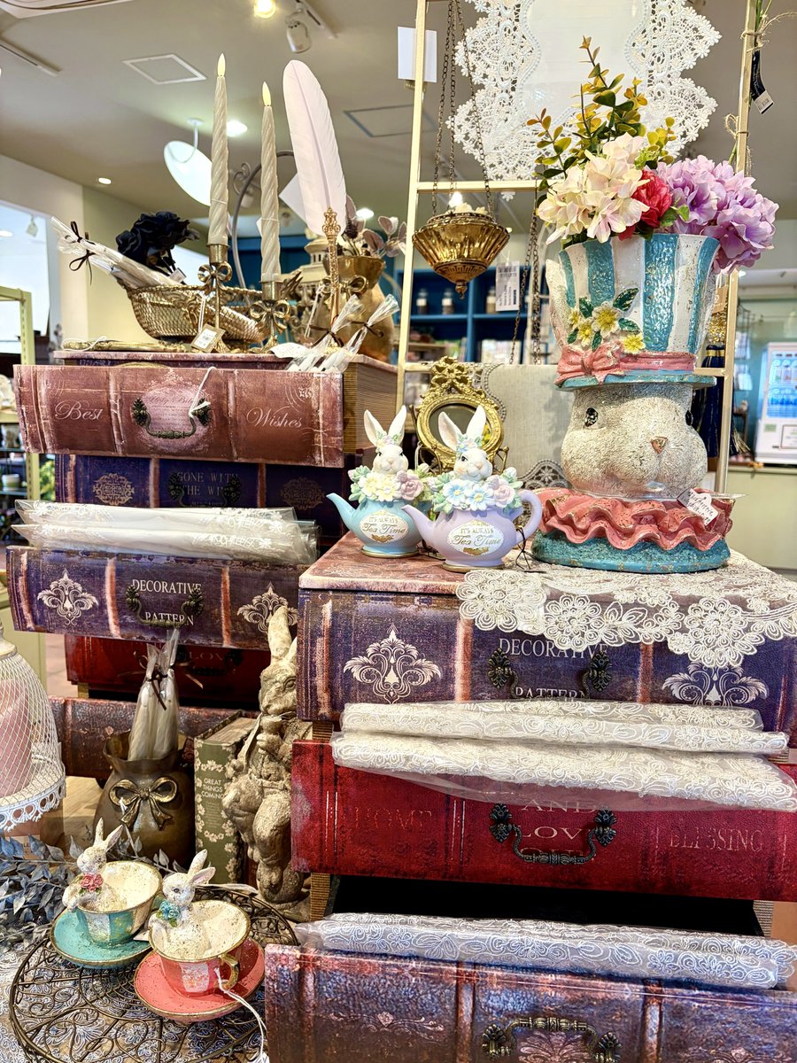 当園併設ショップでは、可愛らしいウサギやイースター関連雑貨が入荷しております🐰ご来園の際はぜひご覧ください♪