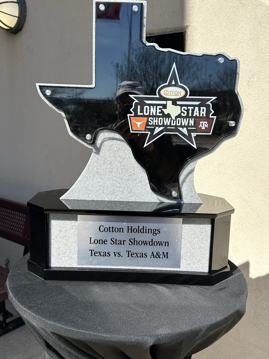 Whoop! It’s always a treat to see t.u. be edged out! Congratulations to Texas A&amp;M Women’s Tennis  as they take possession of the Lone Star Showdown trophy! 🏆