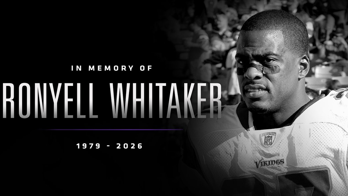 The #Vikings are mourning the passing of Ronyell Whitaker.

📰: mnvkn.gs/4kTnlS7