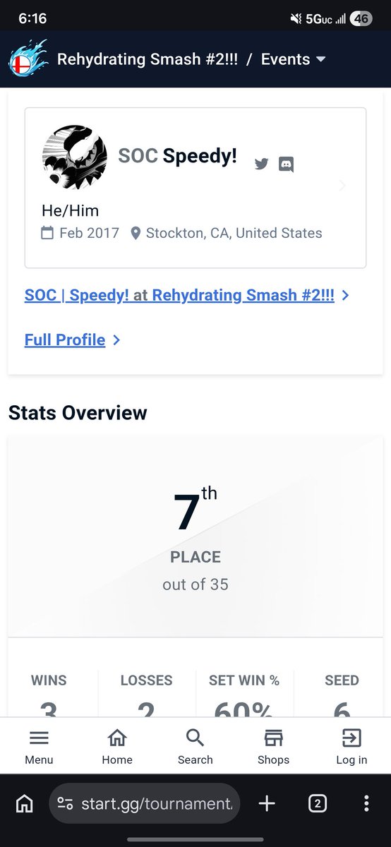 ProjectSPDY's tweet photo. I missed coming out to tourneys, I lost against two very good players. I'm going to start coming out more💪 https://t.co/JWUkPYpFQF