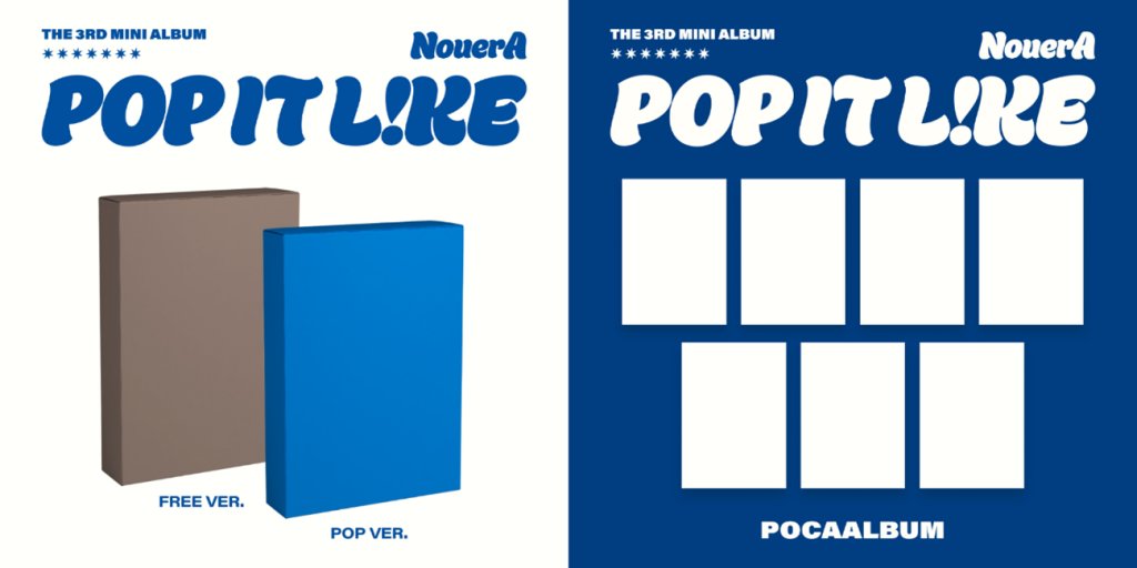 タワ渋kpop】 ／ #NouerA 3rd Mini Album[POP IT LIKE] 発売記念