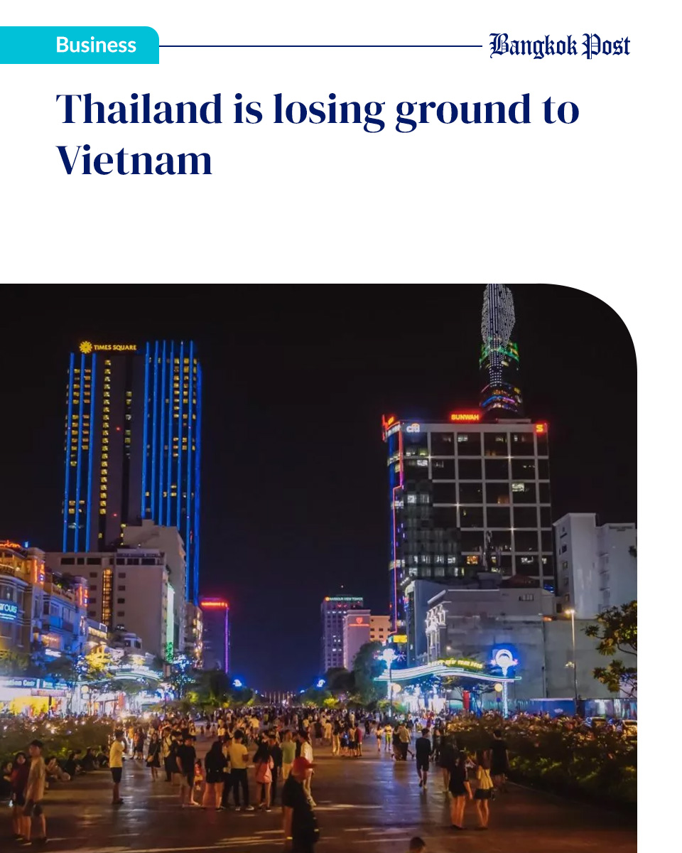 Vietnam's GDP is likely to catch up with Thailand's within two years unless the latter undertakes meaningful economic reforms, warn two academics.

Listen to the story or get the full story in the 1st comment.