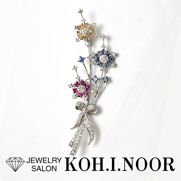 本日の商品「ルビー サファイア 計1.70ct ダイヤモンド 0.72ct 18金