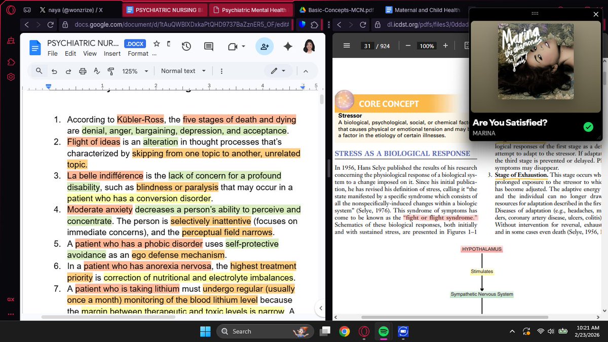 wonzrize's tweet image. still studying nursing majors while on my big break-

fyi, im learning psychiatric and maternal &amp;amp; child nursing for this month &amp;lt;3