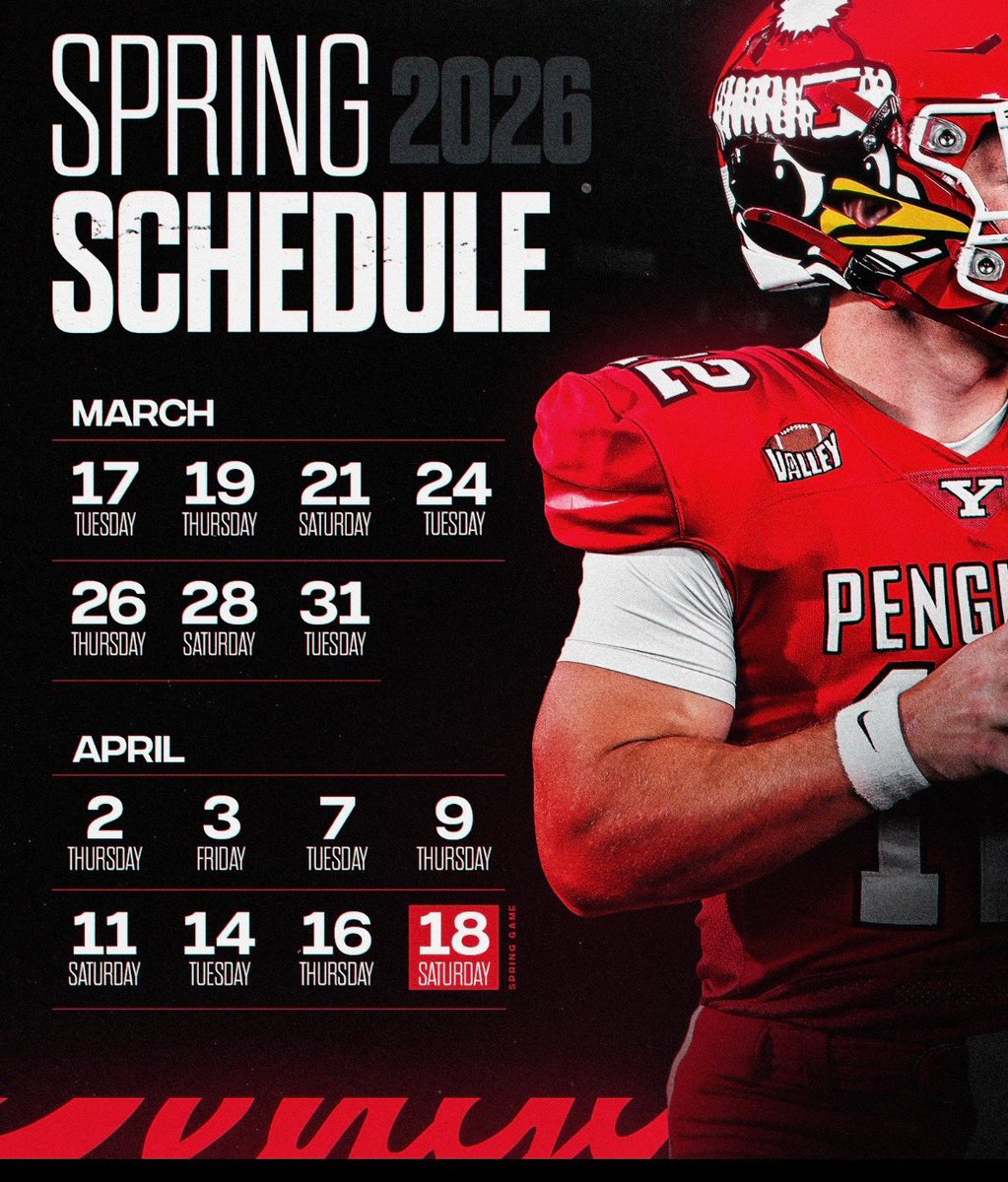 Excited to be on campus at Youngstown State <a href="/ysufootball/">Youngstown State Football</a> for Spring Practice on 3/28. Thank you for the invite <a href="/ChrisJParry3/">Coach Parry</a> <a href="/tchiaro02/">Tony Chiaro</a> <a href="/CoachJHeacock/">Justin Heacock</a> <a href="/salyers_gage/">gage salyers</a> <a href="/TylerKratz5/">Tyler Kratzenberg</a> <a href="/racelandramsfb/">Raceland Rams Football</a> <a href="/ramnation45/">Michael Salmons</a> .