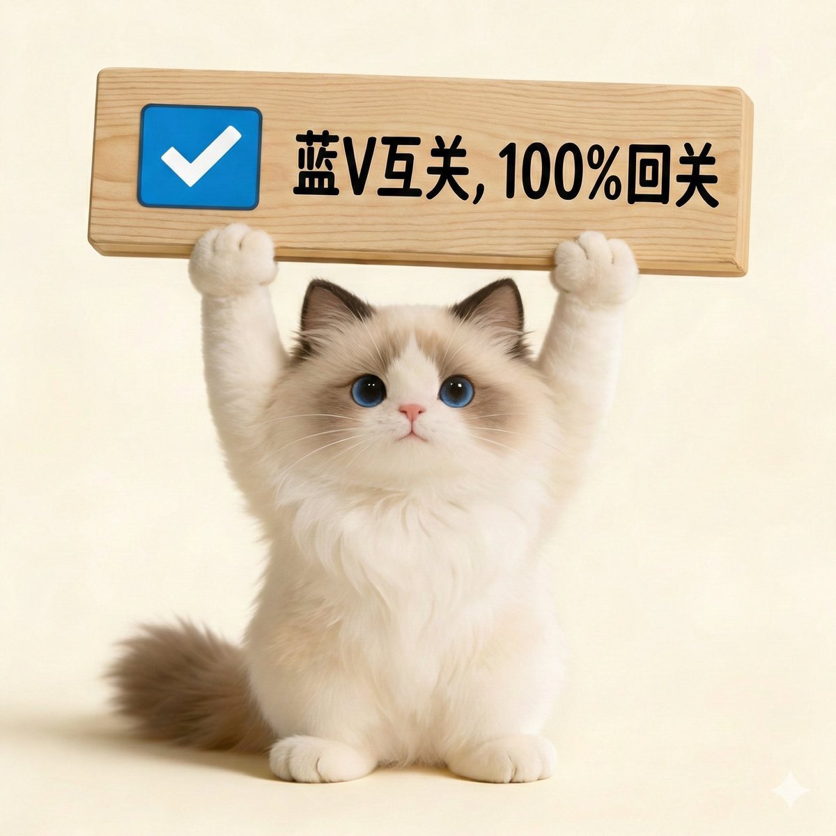 你关注我，我立马回关，主打一个真诚。一起涨粉、一起玩。  来了就是朋友，不玩套路！  #互关互粉 #一起涨粉 #真诚互关 #蓝V互关