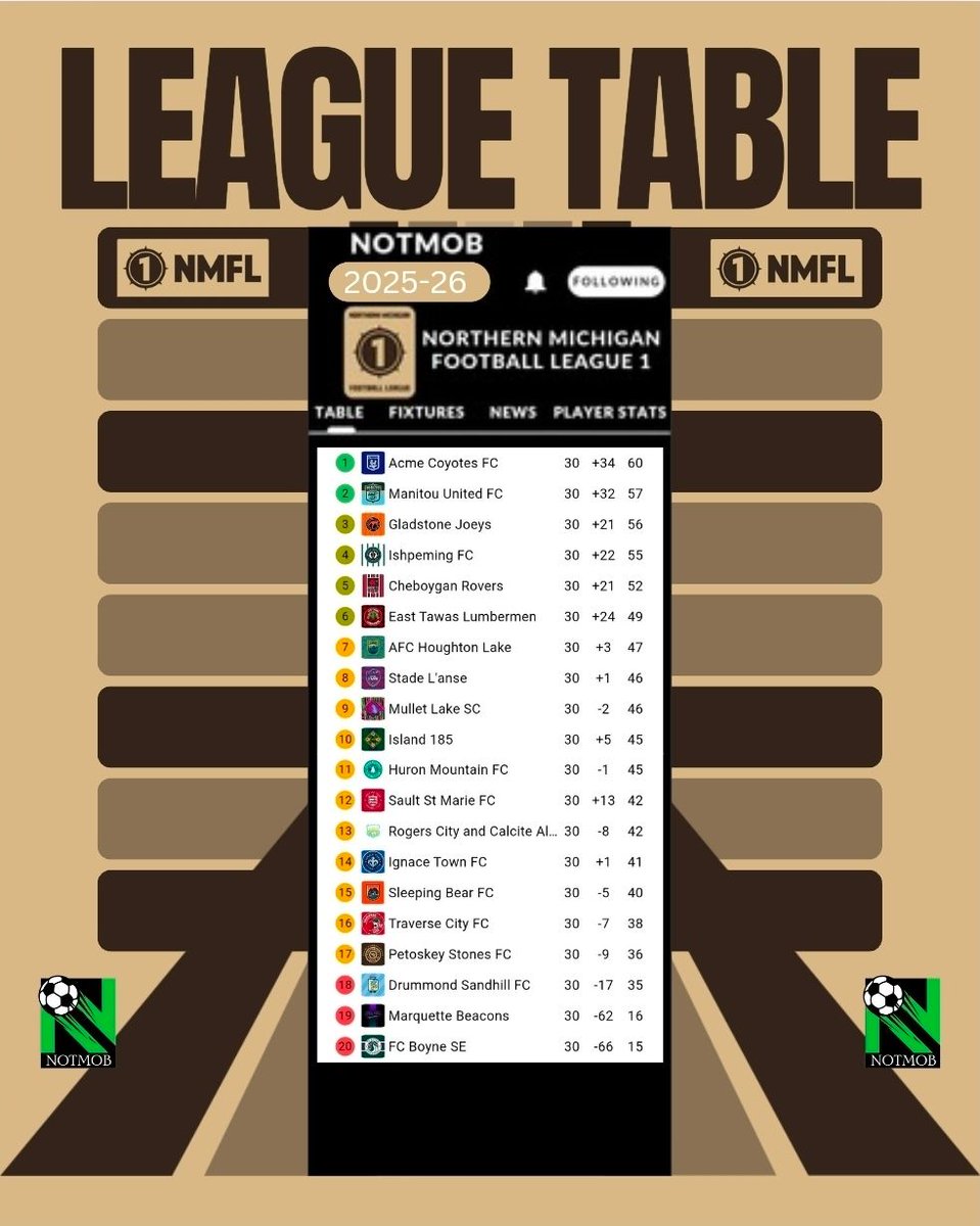 Northern Michigan Faux Football Leagues tweet media