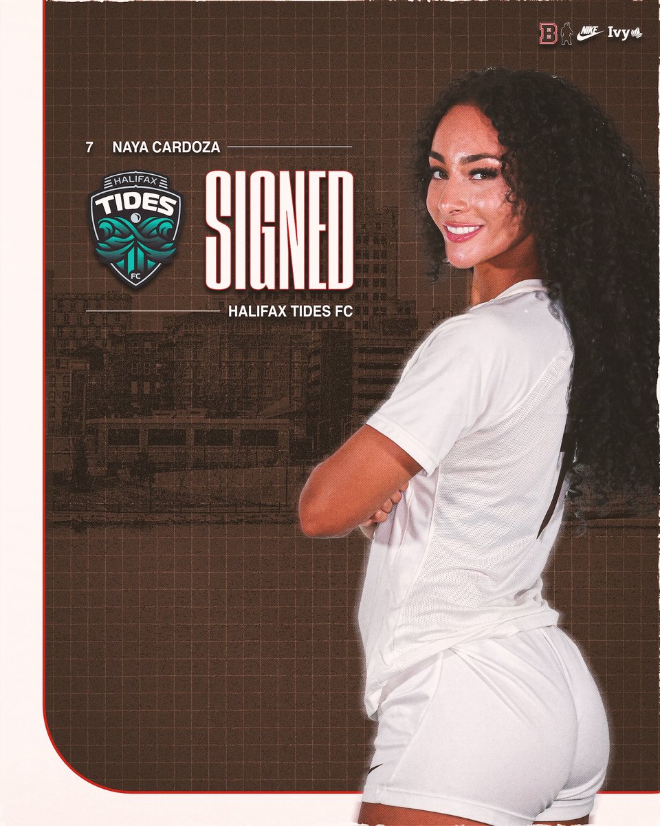 BrownU_WSoccer's tweet image. The tide is in 🌊

Senior defender Naya Cardoza has signed her first professional contract with the Halifax Tides FC ⚽️

#EverTrue