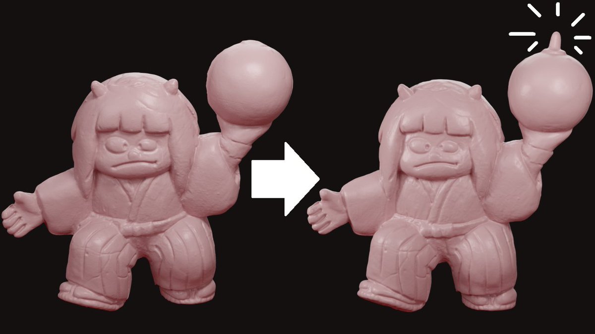 In 2024 I scanned this Kabuki keshi figure from Ninja-Kun on