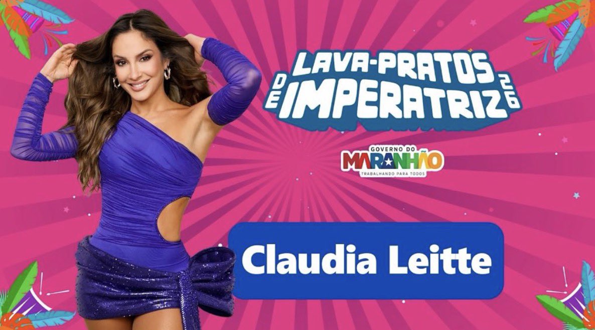 CentralDeFasCL's tweet image. Link de transmissão do show de hoje em Imperatriz/MA pra vocês! 🎥📺🆑🫧
#ClaudiaLeitte #Carnaval

youtube.com/live/s-tlFjj2N…
