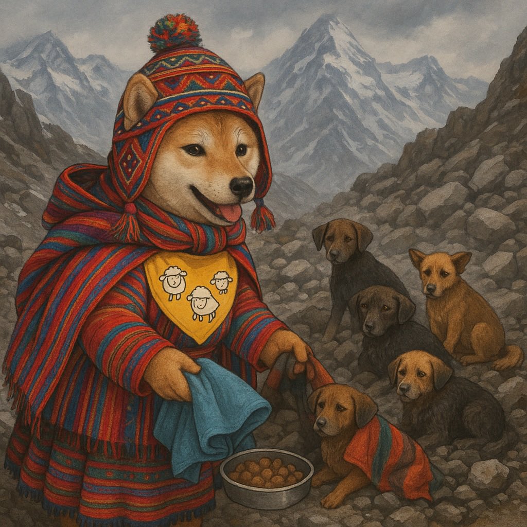 Day 322 — Some days you need to get out there and visit the mountains. Breathe the fresh air and help some little doggies. 

$Aguri and $Neiro are always ready to help a fren. 

❤️❤️❤️❤️