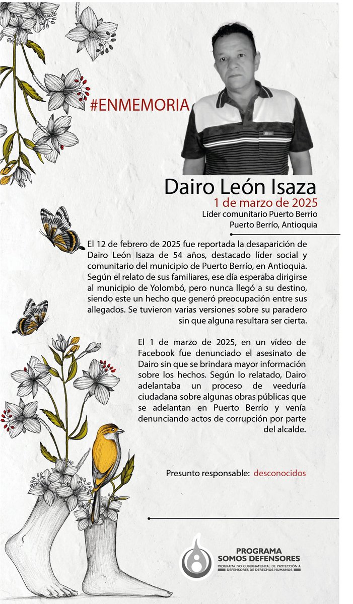 Programa Somos Defensores tweet media